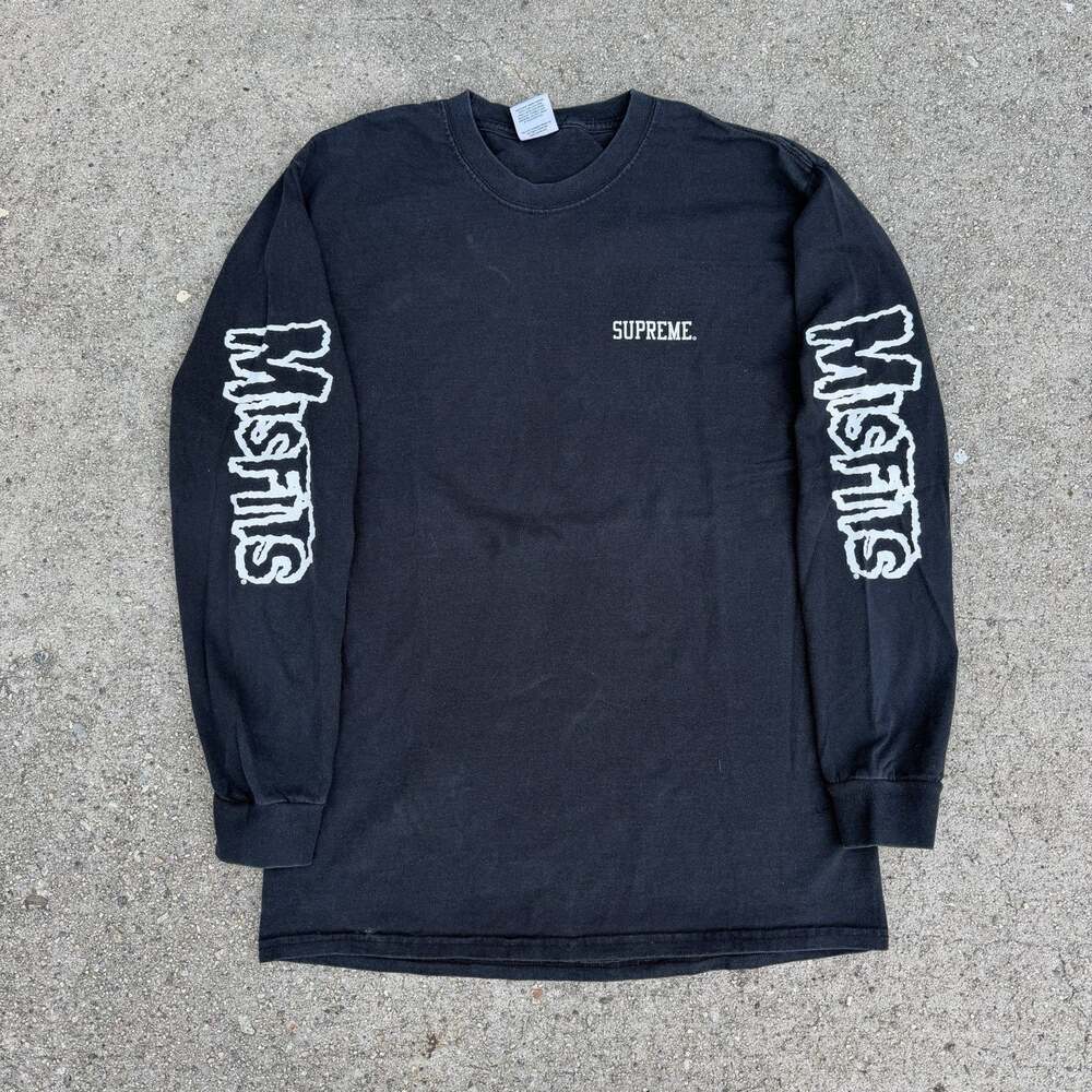 Supreme x Misfits Band Black Longsleeeve Shirt Medium Streetwear Punk